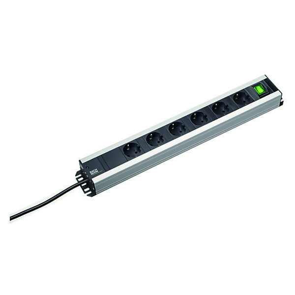 BACHMANN Handwerkerleiste 6fach 1xSchalter,re 2m Zul 300.008